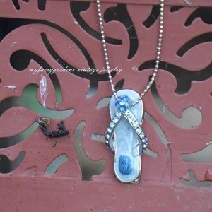 Kirks Folly Flip Flop Necklace
